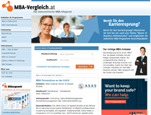 Tablet Screenshot of mba-vergleich.at
